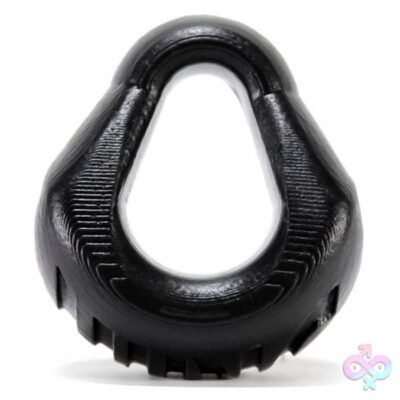 hung padded cockring Oxballs Black large silicone cock ring