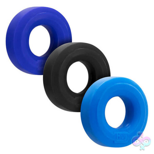 Oxballs Sex Toys - Hunkyjunk Huj3 C-Ring 3 Pk - Blue / Multi