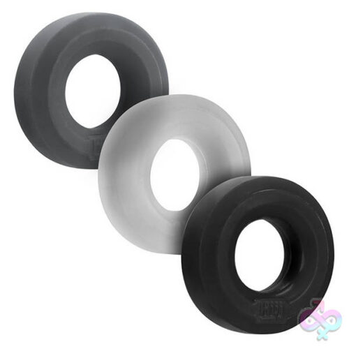 Oxballs Sex Toys - Hunkyjunk Huj3 C-Ring 3 Pk - Tar / Multi