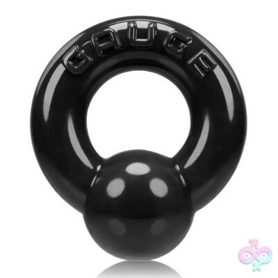 Oxballs Gauge Cockring black SuperFLEX TPR waterproof cock ring by Oxballs