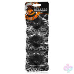 Oxballs Sex Toys - Ringer Cockring 3 Pack - Small - Black