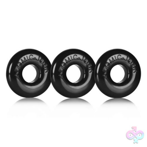 Oxballs Sex Toys - Ringer Cockring 3 Pack - Small - Black