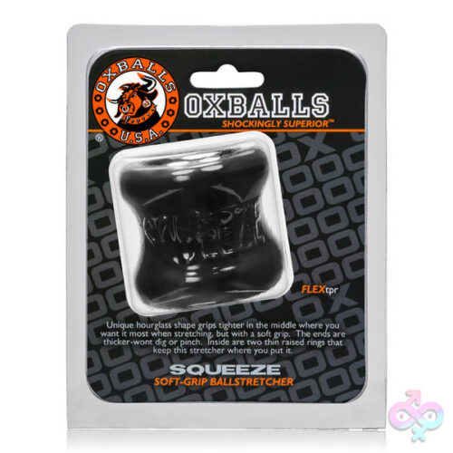 Oxballs Sex Toys - Squeeze Soft- Grip Ballstretcher - Black