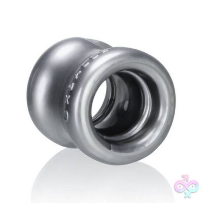 Squeeze Soft Grip Ballstretcher Steel by Oxballs — phthalate-free FLEX-TPR cock and ball toy