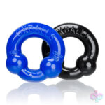 Oxballs Sex Toys - Ultraballs 2- Piece Cockring Set - Black &  Police Blue