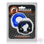 Oxballs Sex Toys - Ultraballs 2- Piece Cockring Set - Black &  Police Blue