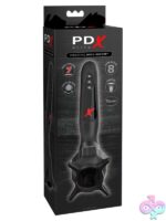 PDX Elite Vibrating Roto-Sucker automatic masturbator in black silicone by Pdx Brands