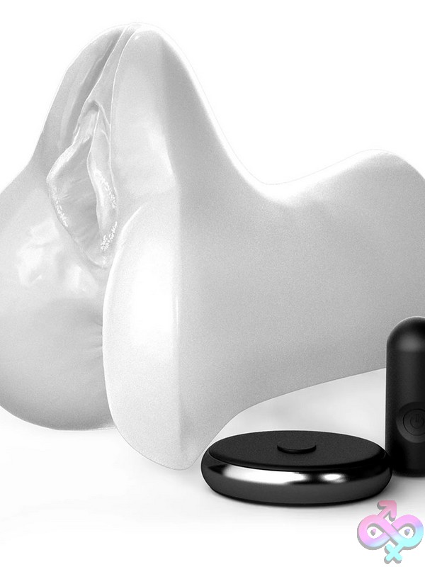 Discreet-Toys-Pdx-Extreme-Wet-Pussies-Vibrating-Pick-Your-Pleasure-Control-Freak-Frost-Nu-Pdrd646-20 Clear Vibrating Dual Tunnel Stroker Pdx Extreme Wet Pussies Control Freak Frost By Pdx Brands