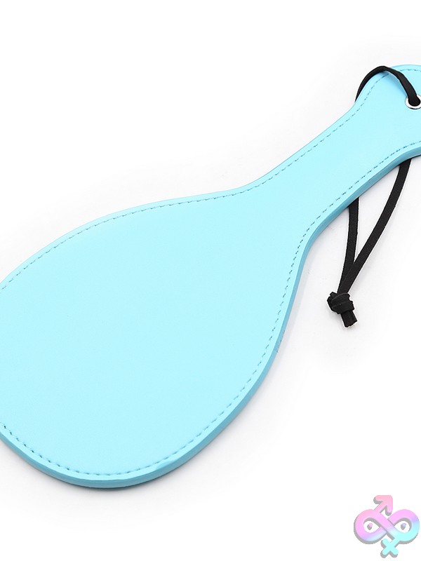 Discreet-Toys-Pvc-Ping-Pong-Paddle-Aqua-Nu-Pc75237Aq Aqua Blue Pvc Ping Pong Spanking Paddle With Ergonomic Non-Slip Handle By S&Amp;Amp;G Pleasure