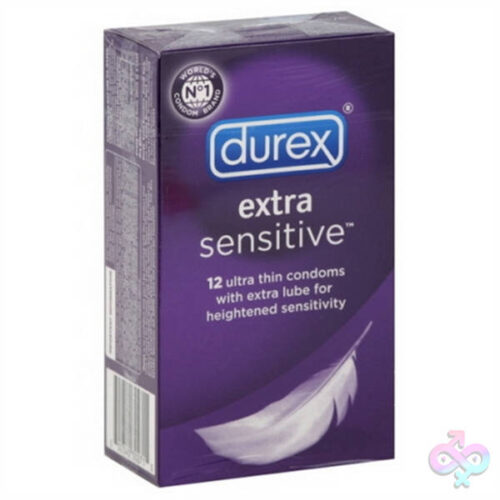 Paradise Marketing Sex Toys - Durex Extra Sensitive Condoms Lubricated - 12 Pack
