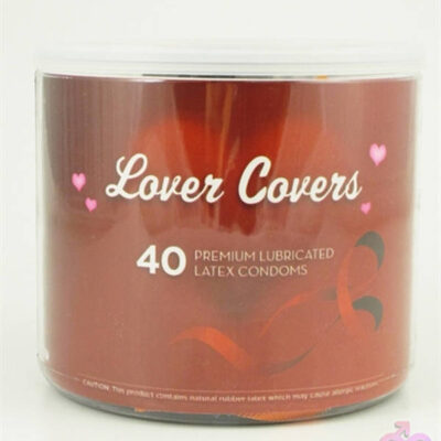 Lover Covers 40 Count Jar by Paradise Marketing — assorted lubricated latex condoms