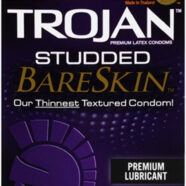 Paradise Marketing Sex Toys - Trojan Studded Bareskin - 10 Pack