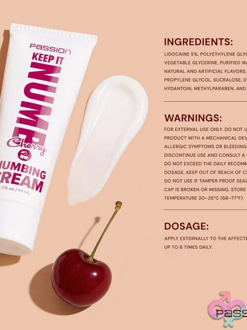 Passion Keep It Numb Numbing Cream 1.5 Oz. Cherry - Image 4
