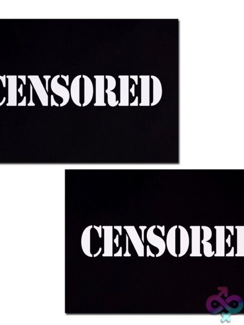 Pastease Black Censor Bars Nipple Pasties - Image 2