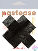Pastease Plus X Liquid Black Cross Nipple Pasties - Image 3