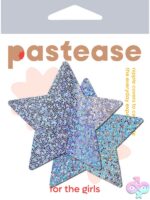 Pastease Star Silver Glitter Stars Nipple Pasties - Image 3