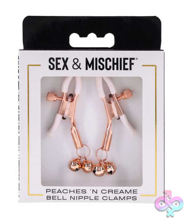 Discreet-Toys-Peaches-N-Creame-Bell-Nipple-Clamps-Ss10211 Peaches 'N Creame Bell Nipple Clamps - Image 1