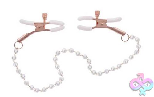 Peaches N Creame Pearl Nipple Clamps - Pink - Image 3