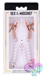 Peaches N Creame Pearl Nipple Clamps - Pink - Image 5