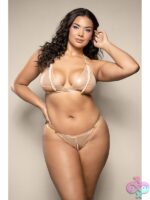 Pearl Bralette & Crotchless Panty Set - Image 2