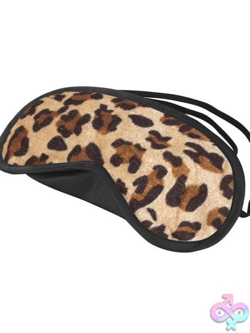 Peek-A-Boo Love Mask Leopard Print Blindfold - Image 2