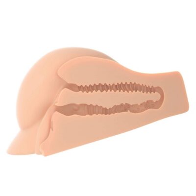Perfect Ass Masturbator tan Fanta Flesh dual-tunnel body stroker by Pipedream