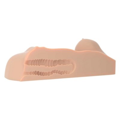 perfect dds masturbator tan body stroker by Pipedream with dual textured tunnels