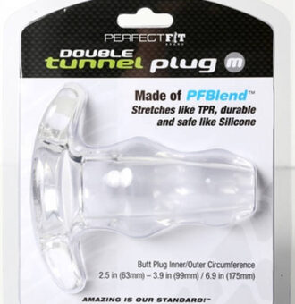 Perfect Fit Sex Toys - Double Tunnel Plug Medium - Clear