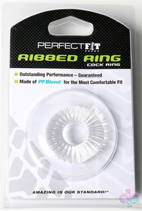 Perfect Fit Sex Toys - Ribbed Ring - Clear