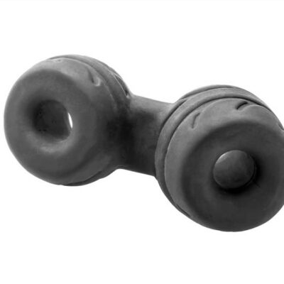 Silaskin Cock Ball Ring and Stretcher Black by Perfect Fit