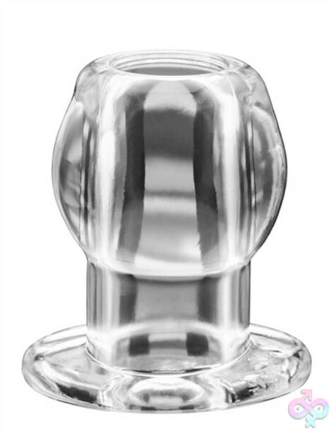 Tunnel Plug Medium Clear by Perfect Fit — open-tunnel anal plug, phthalate-free, 6.3-inch circumference