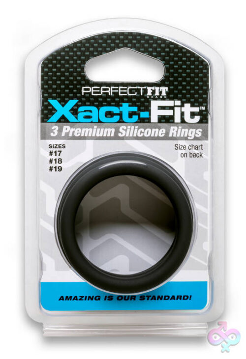 Perfect Fit Sex Toys - Xact- Fit 3 Premium Silicone Rings - #17, #18, #19