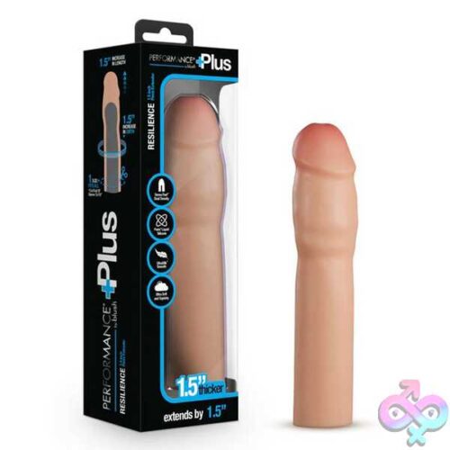 Performance Plus 1.5 Inch Silicone Penis Xtender - Beige - Image 2