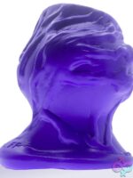 Pighole Squeal FF large hollow open plug in eggplant purple silicone by Oxballs