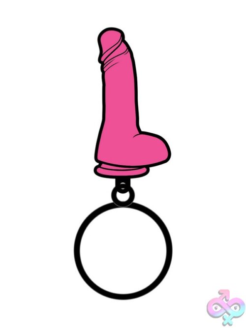 Pink Dildo Keychain By Wood Rocket - Image 3