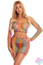 Pot of Gold 2 Pc Skirt Set - One Size - Rainbow - Image 2