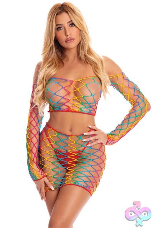 Pot Of Gold 2 Pc Skirt Set - One Size - Rainbow - Image 2