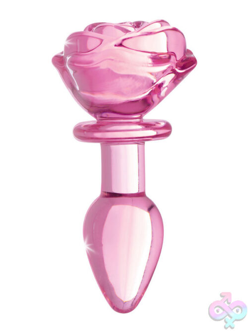 Pink Rose Small Glass Anal Toy - Image 8