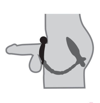 Pipedream Sex Toys - Anal Fantasy Collection Ass Kicker With Cockring - Black