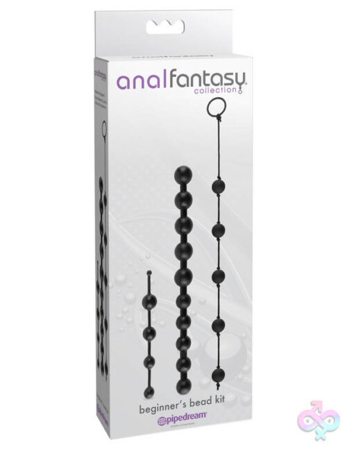 Pipedream Sex Toys - Anal Fantasy Collection Beginners Bead Kit - Black