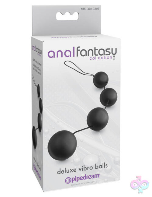 Pipedream Sex Toys - Anal Fantasy Collection Deluxe Vibro Balls - Black