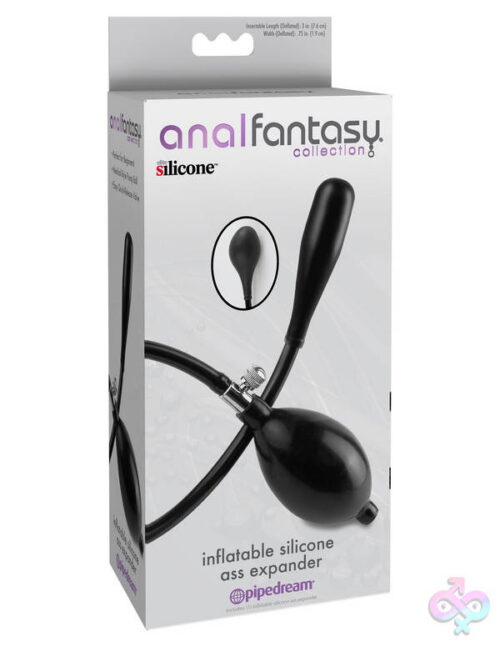 Pipedream Sex Toys - Anal Fantasy Collection Inflatable Silicone Ass Expander - Black