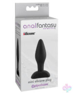 Pipedream Sex Toys - Anal Fantasy Collection Mini Silicone Plug - Black