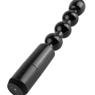 Anal Fantasy Collection Power Beads Black by Pipedream — vibrating anal beads with multi-speed dial