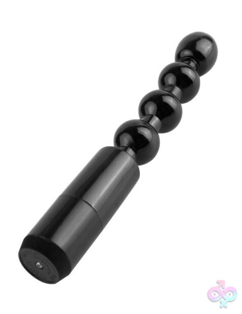 Anal Fantasy Collection Power Beads Black by Pipedream — vibrating anal beads with multi-speed dial