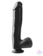 Pipedream Sex Toys - Basix Rubber Works - 10 Inch Dong With Suction Cup - Black