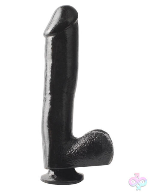 Pipedream Sex Toys - Basix Rubber Works - 10 Inch Dong With Suction Cup - Black