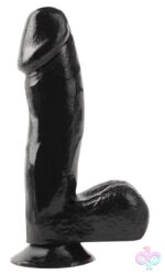 Pipedream Sex Toys - Basix Rubber Works - 6.5 Inch Dong With Suction Cup - Black