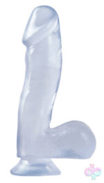 Pipedream Sex Toys - Basix Rubber Works - 6.5 Inch Dong With Suction Cup - Clear