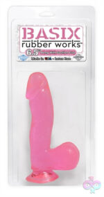 Pipedream Sex Toys - Basix Rubber Works - 6.5 Inch Dong With Suction Cup - Pink